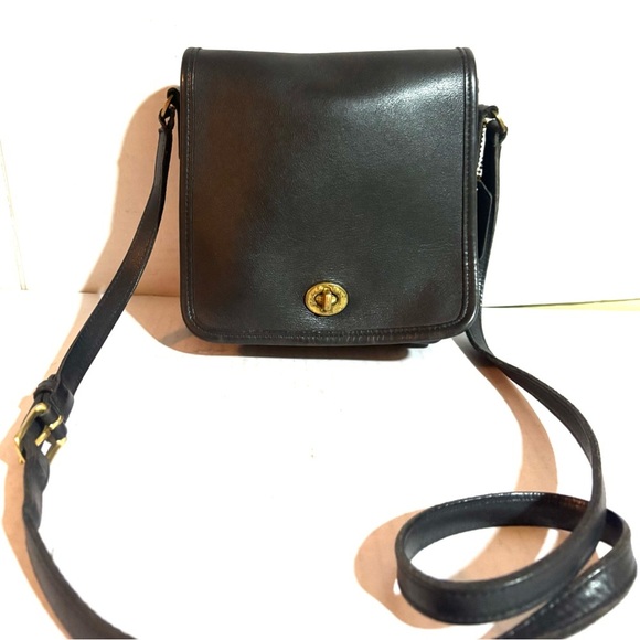 Coach Black Leather Crossbody Bag - Picture 4 of 10